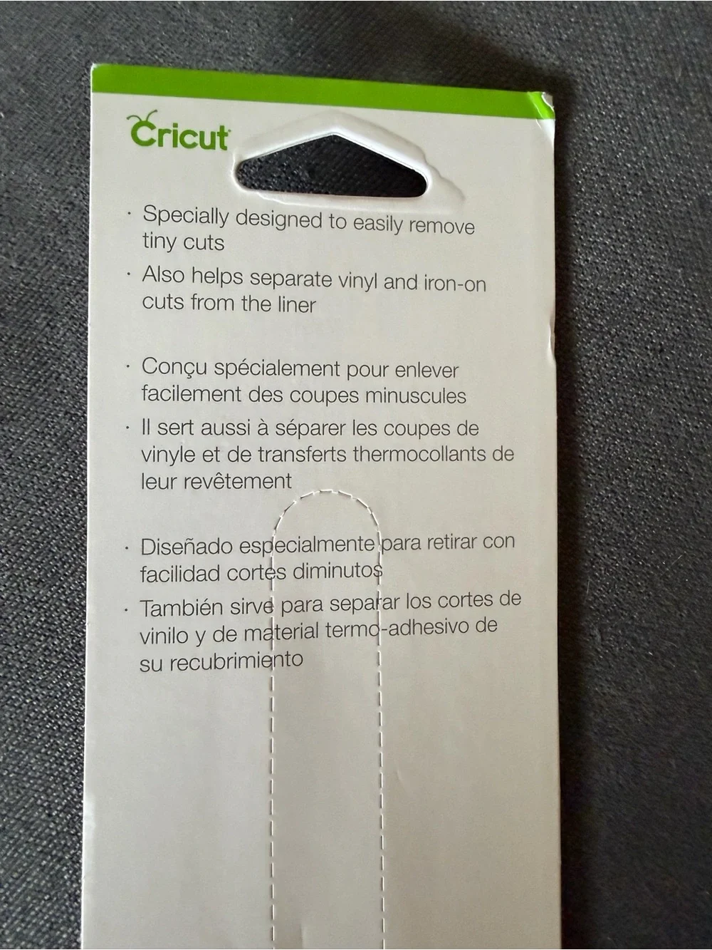 Cricut Weeder Tool in White and Pale Pink
